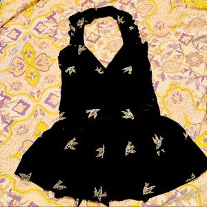 Anthropologie Girls from Savoy Ruffled Bird Halter